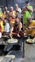 H.H. Shrimat Sadyojat Shankarashram  Swamiji's  visit to  Shri Mahabaleshwar Temple - Gokarna (21st June 2023)
